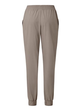 Tchibo Women Regular Fit Solid Jogger Pants, Beige  - Image 3
