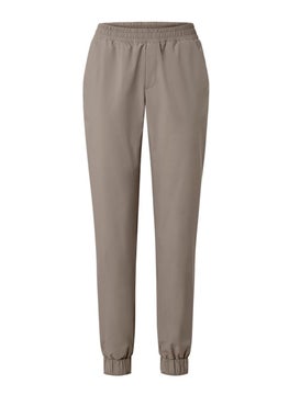 Tchibo Women Regular Fit Solid Jogger Pants, Beige  - Image 2