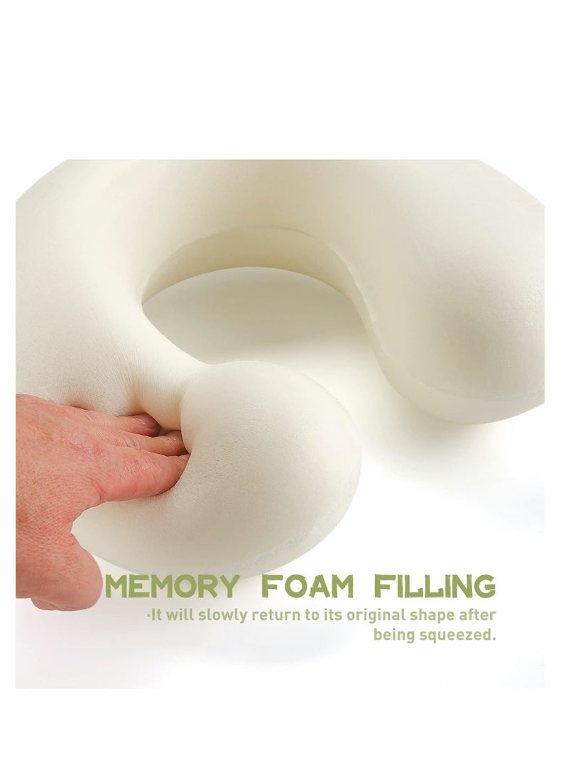 SOLARAE Neck Pillow for Traveling Memory Foam Dinosaur Travel Pillow Accessory for Airplane Travel, Road Trip Neck, Chin Support Stops Head From Falling Forward Washable - Image 3