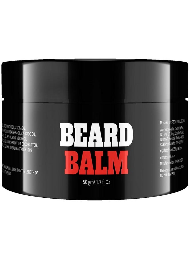MAN CODE - Mancode Beard Balm For Men 50Gm | Softens Moisturizes Mooch & Beard | Long Lasting Nourishment | Prevents Dryness | Boost Shine And Volumizes Beards Beeswax Shea Butter And Essential Oils Pack Of 1 - Image 1
