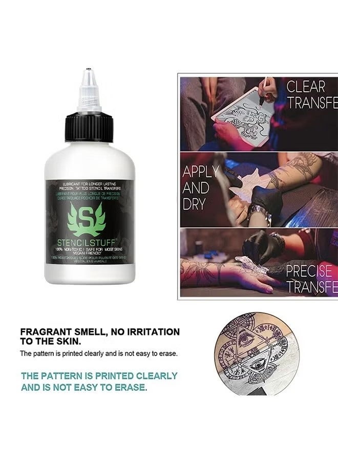 Stencil Stuff PrecisionTattoo Stencil Transfres,Template Base Paste Semi-permanent Tattoo Transfer Paste Transfer Paste Suitable for Transfer Paper Machine Tattoo Supplies Accessories 120ml - Image 4