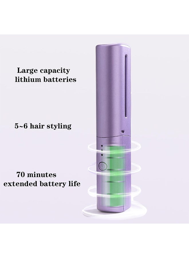 Rechargeable Mini Hair Straightener Compact Cordless Heating Comb USB Portable Travel Heat Brush - Image 2