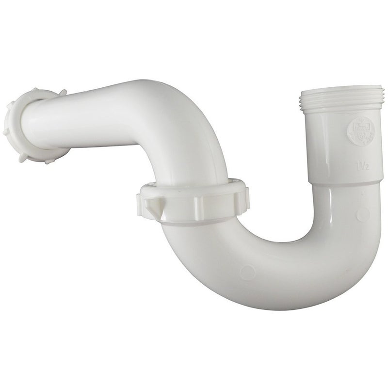 Plumb Pak 400WK Plastic P-Trap Kit with Reducing Washer, 1.5" or 1.25", White