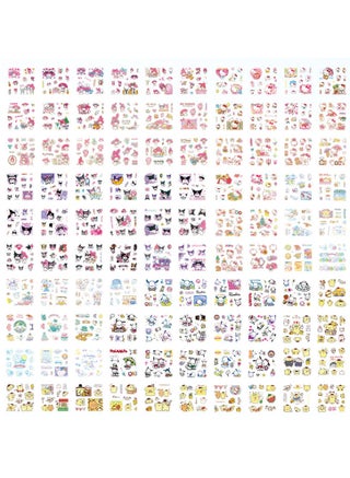 100 Sheets Cute Anime Girl Stickers, Vinyl Cartoon Aesthetic Decorative Sticker Set, Ideal for Scrapbooking, Journaling, Laptops, and Room Decoration - view 5