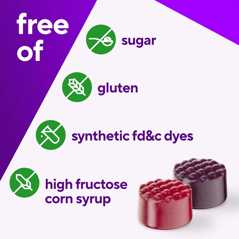 Vitafusion Sugar Free Mens Multi Daily Gummy Multivitamins Supports Energy Metabolism Muscle and Immune Health 1 Mixed Berry Flavors 90 Count - Image 5