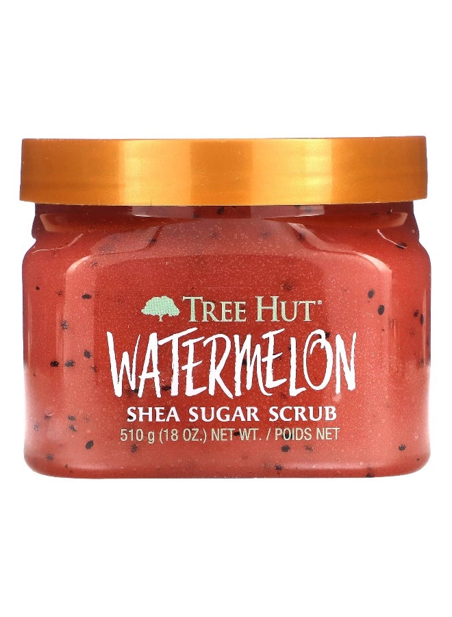 Treehut Tree Hut, Shea Sugar Scrub, Watermelon , 18 oz (510 g) - Image 1