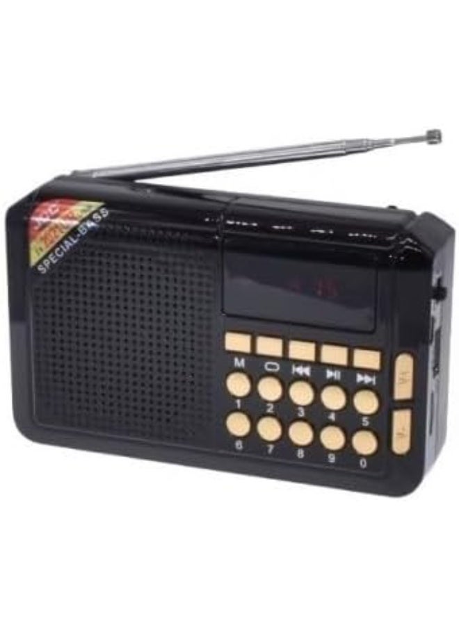 جوك راديو اف ام بمنفذ USB وفتحة بطاقة TF وشحن بالطاقة الشمسية JOC TGK-2021UR - Image 1