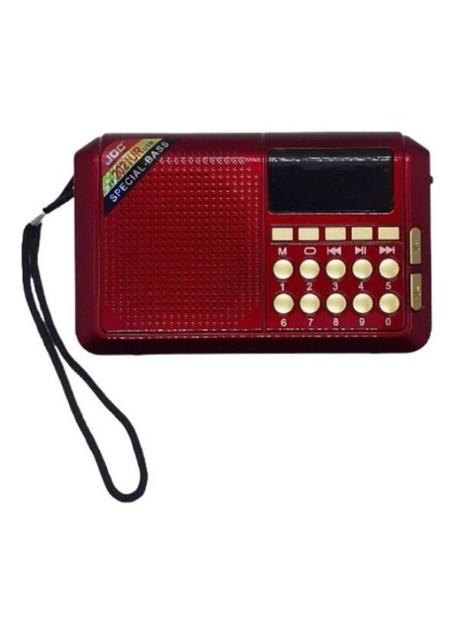 جوك راديو اف ام بمنفذ USB وفتحة بطاقة TF وشحن بالطاقة الشمسية JOC TGK-2021UR - Image 3