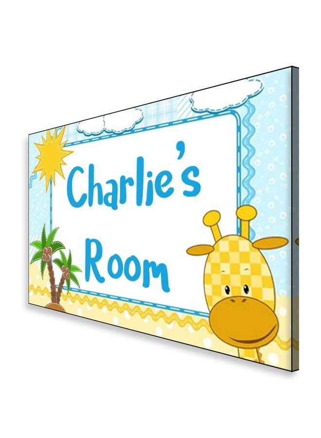 999Store Printed Coconut Tree for Children Room Name Plate (MDF_12 X7.5 Inches_Multi) - Image 3