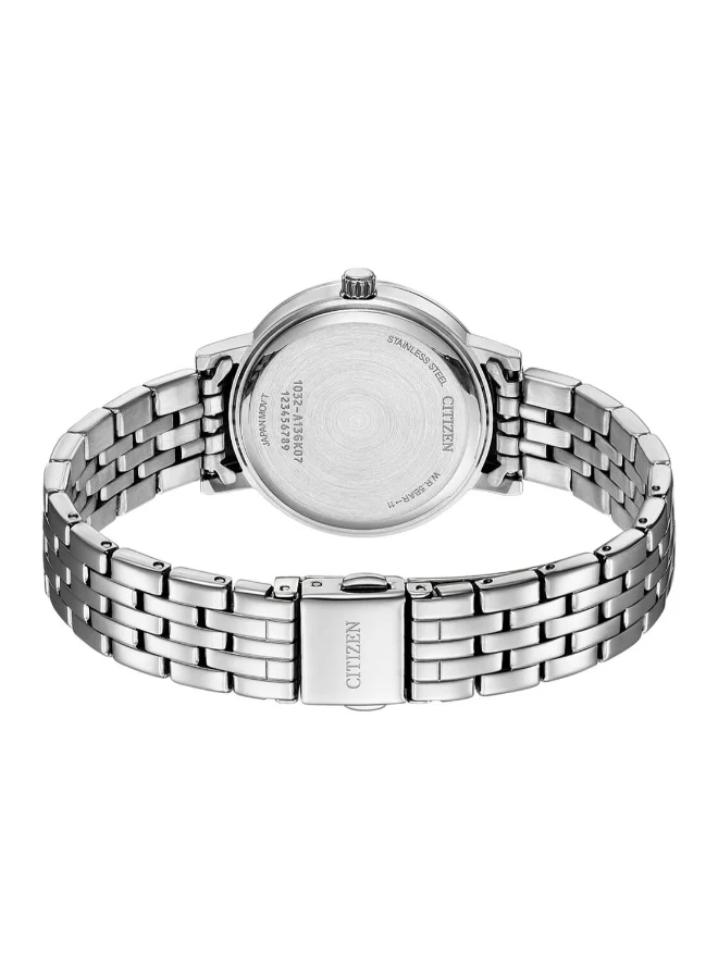 CITIZEN Women's Stainless Steel Strap Analog Watch EL3100-55N - 31 mm