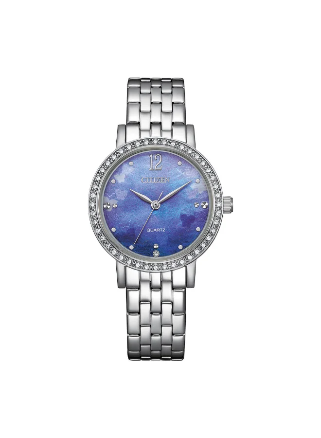 CITIZEN Women's Stainless Steel Strap Analog Watch EL3100-55N - 31 mm