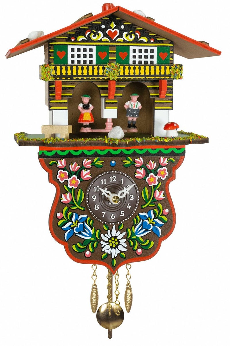 Trenkle Black Forest Clock Swiss House Weather House - Image 1