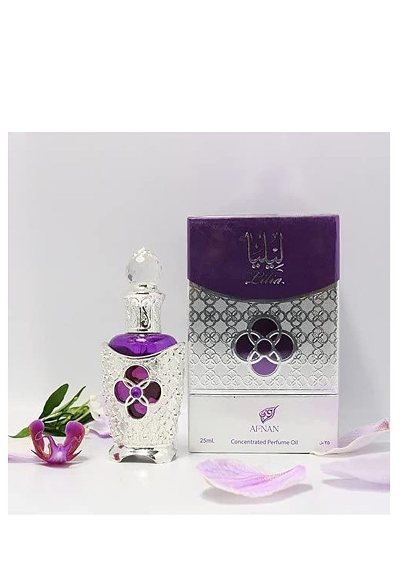 Afnan Lilia Concentrated Perfume Oil, Attar Oil Cpo 25 Ml  - Image 3