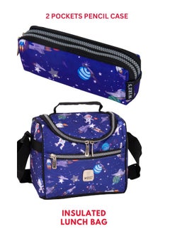 Wires 5 Piece Kids School Trolley Bag laptop compartment 2 Wheels With Lunch bag & Pencil Case  - Image 5