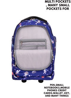 Wires 5 Piece Kids School Trolley Bag laptop compartment 2 Wheels With Lunch bag & Pencil Case  - Image 4