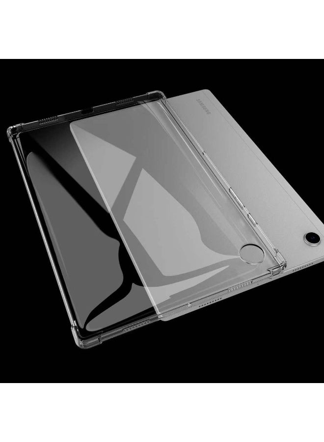 eGreen99 2-in-1 for Samsung Galaxy Tab A11 / A9 8.7 inch Thin Soft Tablet Protective Case, Anti Drop Protection, Anti Fingerprint, Durable, Easy To Clean And Install, Frosted Protective Case+Transparent Four Corner Anti Drop Protective Case（black+Clear） - Image 5