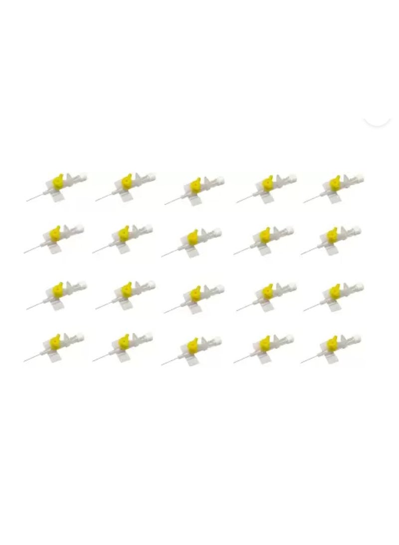 IV Cannula, 24G - Yellow Pack of 20 PCS