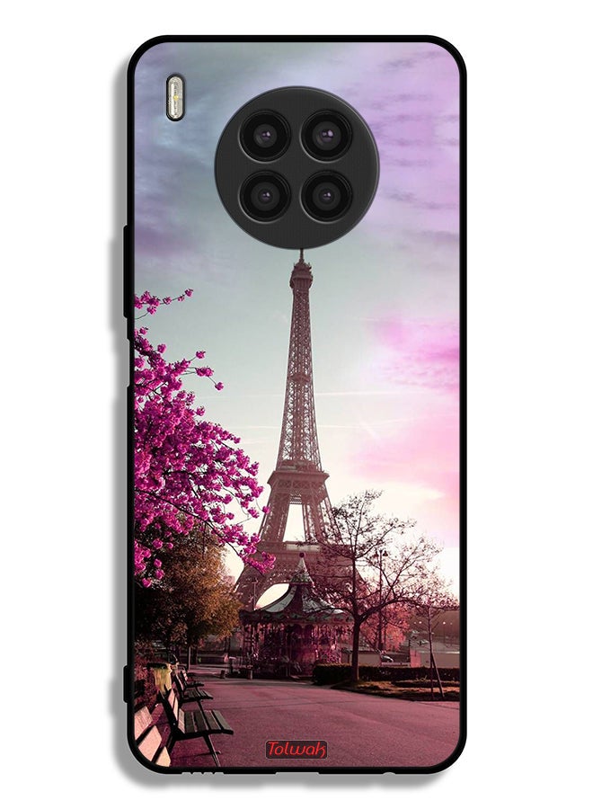 Tolwak Huawei nova 8i Protective Case Cover Eiffel Tower - Image 2
