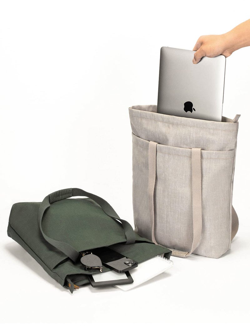 FASTFAIRY Tote Bag Backpack 2 in 1 ï¼ŒWaterproof, holds 14" laptop - Image 4