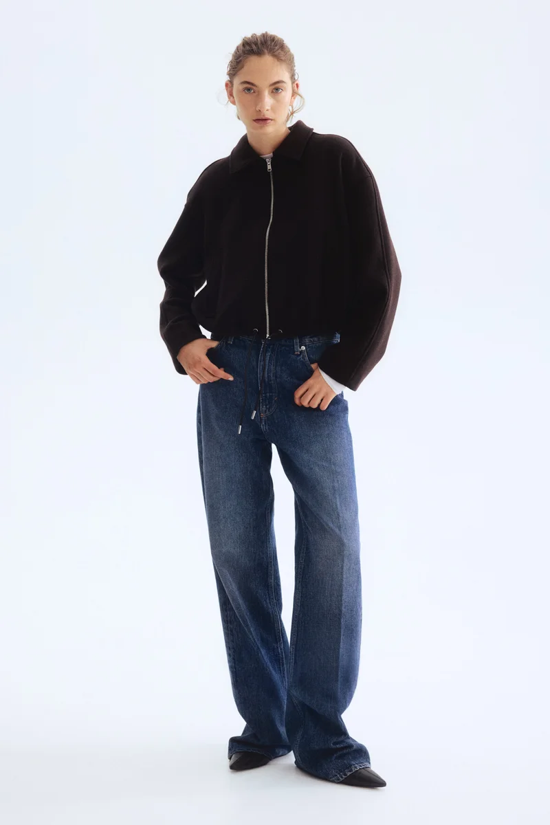 Short wool-blend jacket