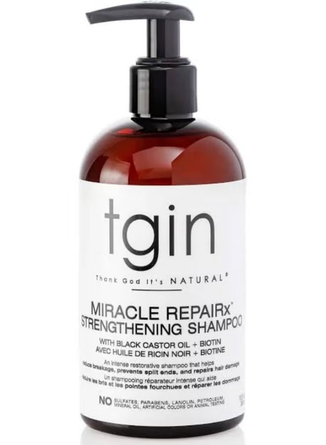 Thank God It's Natural Miracle Repairx Strengthening Shampoo With Black Castor Oil For Natural Hair - Dry Hair - Curly Hair - 340g