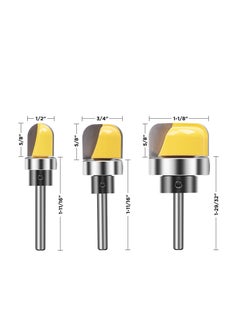 Y&D Dish Carving Router Bits, 1/4 Inch Shank Bowl and Tray Template Bit Set with Ball Bearing, Suitable for All Woodworking Enthusiasts Beginners, Types of Wood Materials(3Pcs )  - Image 5
