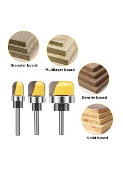 Y&D Dish Carving Router Bits, 1/4 Inch Shank Bowl and Tray Template Bit Set with Ball Bearing, Suitable for All Woodworking Enthusiasts Beginners, Types of Wood Materials(3Pcs )  - Image 3