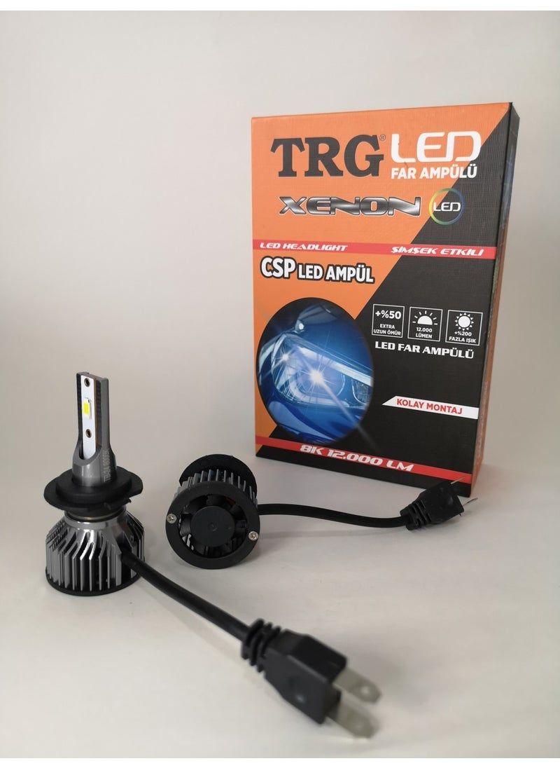 TRG - H7 LED Xenon Bulb 8000K Lightning Effect - Image 1