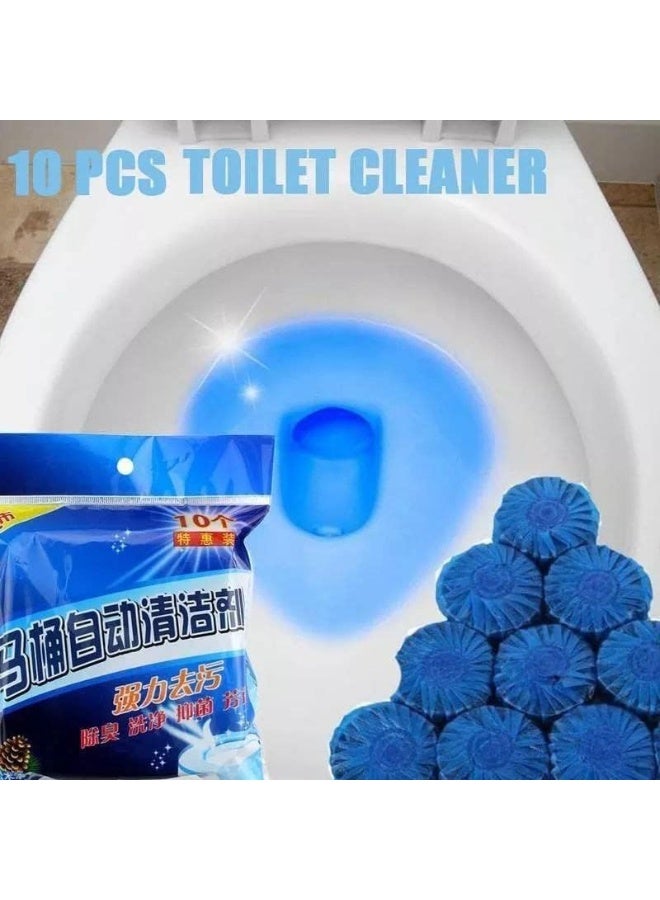 10 أقراص فوارة لتنظيف المرحاض تلقائيًا تزيل البقع والأوساخ من المرحاض - Image 2