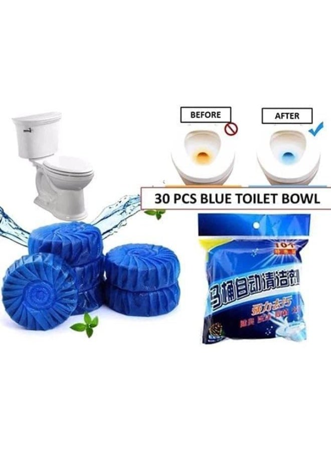 10 أقراص فوارة لتنظيف المرحاض تلقائيًا تزيل البقع والأوساخ من المرحاض - Image 4
