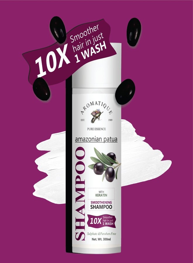 أروماتك شامبو أروماتيك باتوا والكيراتين لتنعيم الشعر الجاف والمجعد | للاستخدام اليومي | شامبو خالٍ من الكبريتات والبارابين للنساء والرجال | 300 مل - Image 5