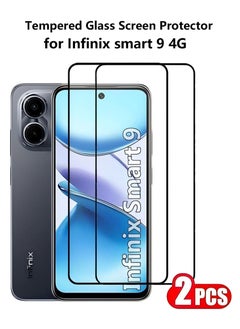 Youque 2 Pack 9H Screen Protector for Infinix smart 9 4G , Ultra slim HD Premium Tempered Glass Screen Protector  - Image 1