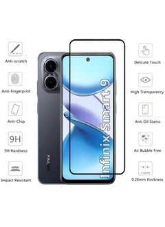 Youque 2 Pack 9H Screen Protector for Infinix smart 9 4G , Ultra slim HD Premium Tempered Glass Screen Protector  - Image 3