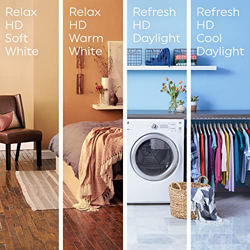 GE Refresh LED Light Bulbs, 100 Watt, Daylight, A19 (2 Pack) - Image 4