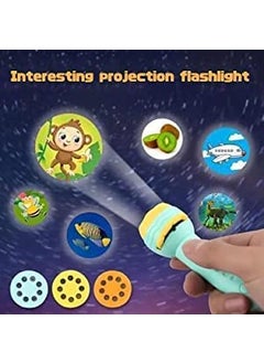 MURTISIDDH MURTISIDDH Mini Slide Projector Flashlight Torch Kids Projection Light Toy Slide Flashlight Lamp Education Learning Night Light Before Going to Bed Multicolor  - Image 4