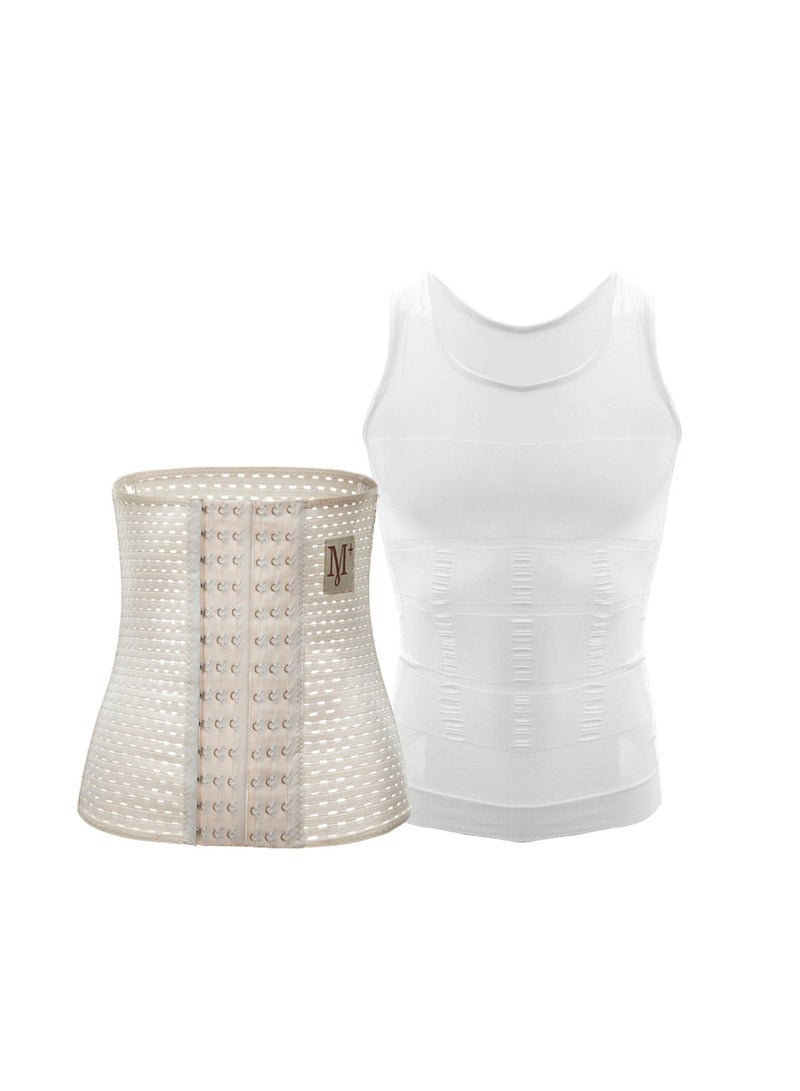 فيت فارما Underbust Waist and vest Trainer Latex Sport Girdle Waist Trainer Corsets Hourglass Body Shaper Sport Belt Body Shaper Corset for Weight Loss - Image 1