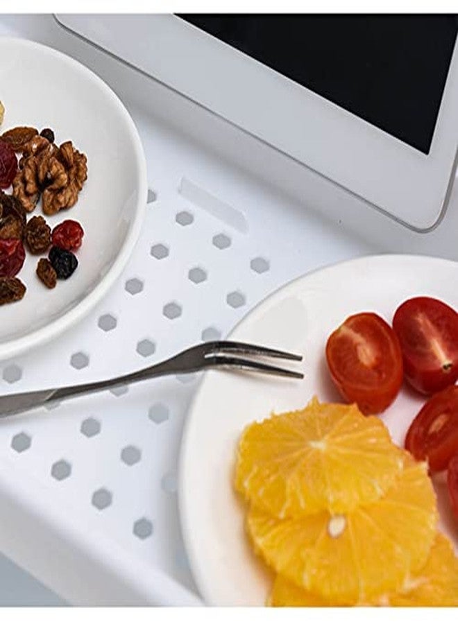 POCREATION Expandable Plastic Bathtub Tray for Bathrooms, Stable Draining Design Adjustable Bath Tub Tray with Space-Saving Drainage Holes, Universal Fit Bathtub for Bathroom Use (White) - Image 5