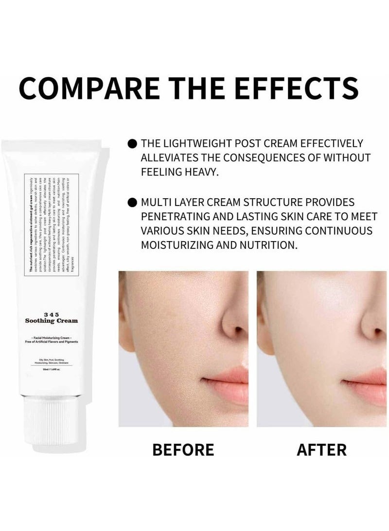 ديموت 345 مهدئا كريم ، كريم إصلاح الحاجز ، مرطب الوجه اليومي ، الجافة ، حساسية الجلد تعزيز إصلاح ، عيب تخفيف الرعاية ، إصلاح حاجز الوجه لجميع أنواع البشرة - Image 5