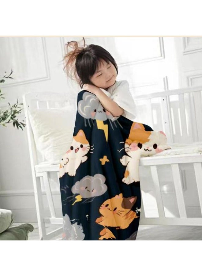 عام بطانية رقيقة من الفانيلا الكرتونية للأطفال والرضع (دافئة ومريحة، ومناسبة للنوم والألعاب) 70 سم * 100 سم - Image 3