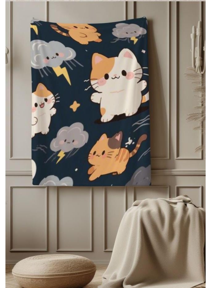 عام بطانية رقيقة من الفانيلا الكرتونية للأطفال والرضع (دافئة ومريحة، ومناسبة للنوم والألعاب) 70 سم * 100 سم - Image 5