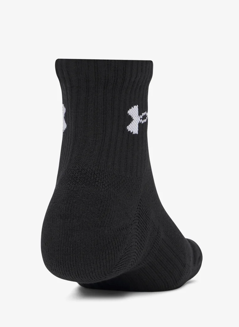 UNDER ARMOUR 3 Pack Performance Quarter Socks