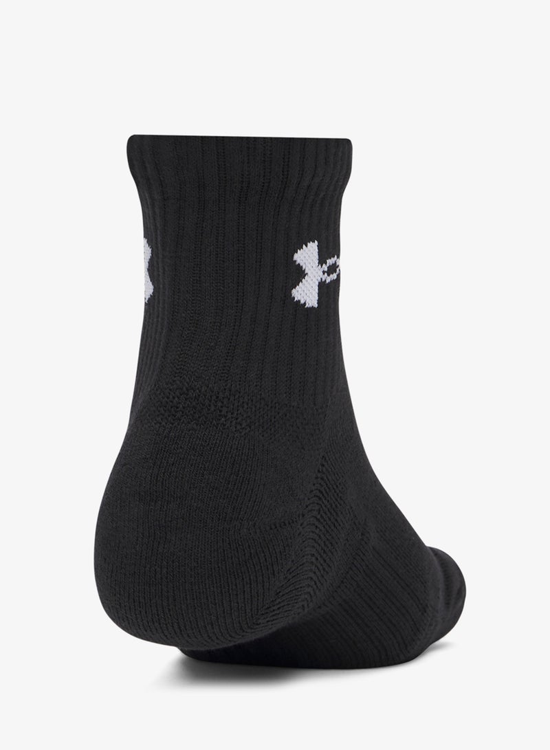 UNDER ARMOUR 3 Pack Performance Quarter Socks - Image 2
