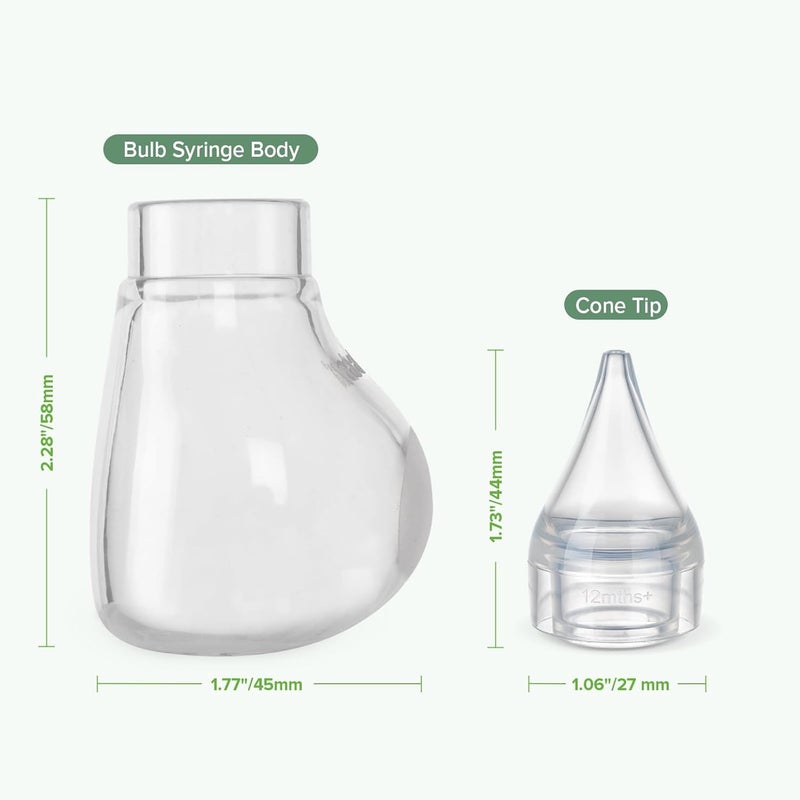 haakaa ممتص أنف الأطفال من هاكاكا سيليكون  حقنة مصاصة أنف  منظف أنف الأطفال سهل الاستخدام  خالي من BPA سيليكون، - Image 2