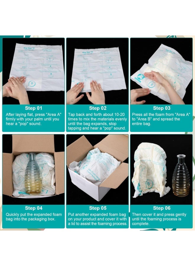 8Pcs 14x16 Inch Expanding Foam Packaging for PC Components & Valuables, Self-Forming Cushioning Material for Electronics/Unique-Form Devices, Shape-Conforming Shipping Protection - Image 3