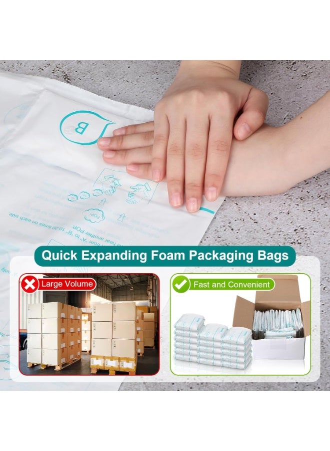 8Pcs 14x16 Inch Expanding Foam Packaging for PC Components & Valuables, Self-Forming Cushioning Material for Electronics/Unique-Form Devices, Shape-Conforming Shipping Protection - Image 5