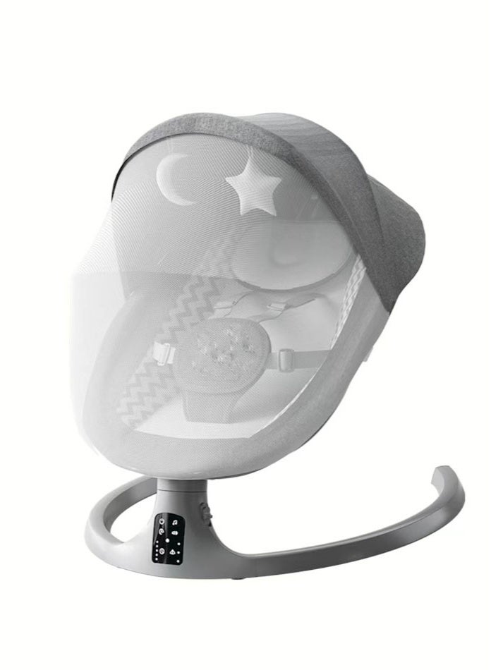 POPYPAPA 3 in 1 Electric Baby Swing, Smart Baby Rocker & Bouncer with App & Remote Control, 5 Speeds, 180° Recline, Bluetooth Music, Motion Sensor, Extra-Wide Seat for Newborns - Image 1