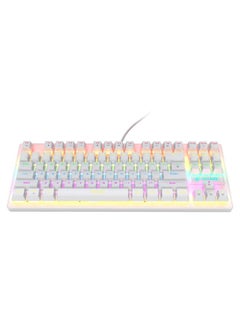 87 Keys Punk Mechanical Gaming Gaming Keyboard White