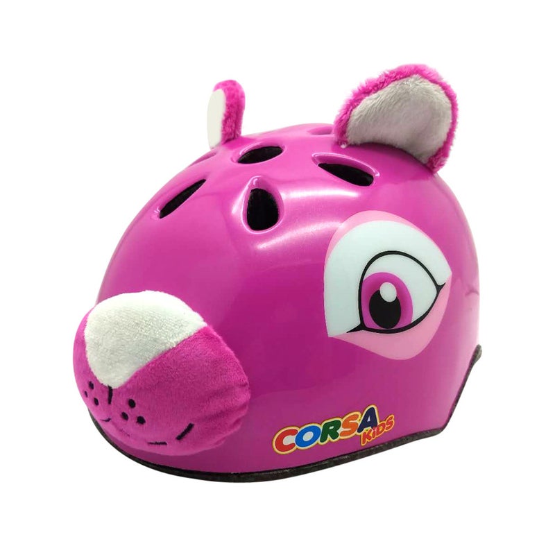 Generic genuine goods CORSA Childrens Helmet Cartoon Animal Bike Riding Roller Skating Skating Protector Sport Helmet CE Pink Lion