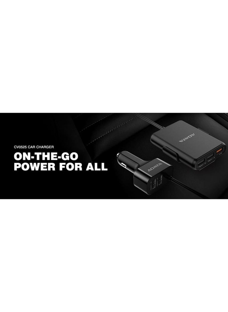 ADATA ADATA CV0525 Car Fast charger 5 ports BLACK - Image 2