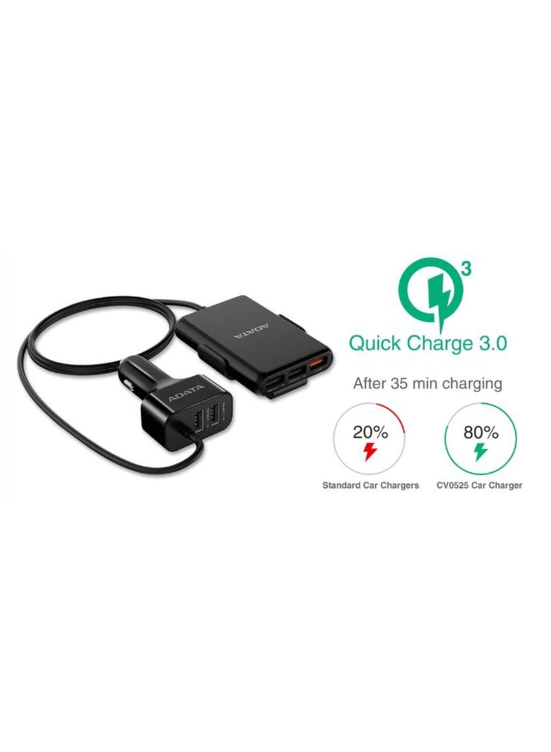 ADATA ADATA CV0525 Car Fast charger 5 ports BLACK - Image 4